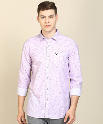 allen-solly-men-printed-casual-purple-shirt