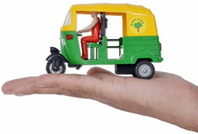 SABIRAT CNG Auto Rickshaw For Kids, Pull Back Action [Pack Of: 1, Multicolor](Multicolor, Pack of: 1)