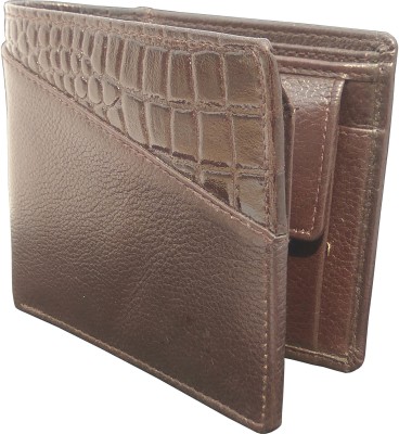 Aardee Men Brown Genuine Leather Wallet(7 Card Slots)