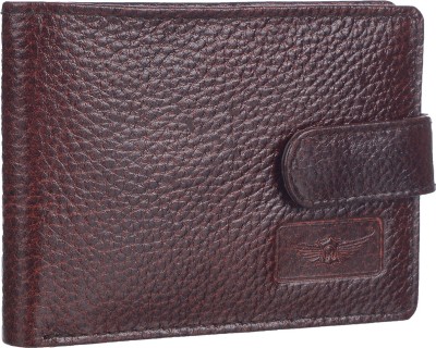 MASKINO Boys Brown Genuine Leather Wallet(10 Card Slots)