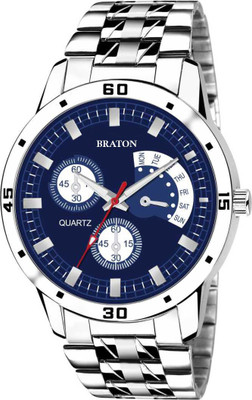 BRATON BT_4607SM04 BT_4607SM04 Traditional blue color dial analog watch for man & boys Analog Watch  - For Boys