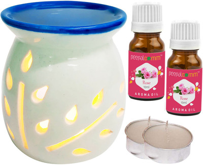PeepalComm Rose Diffuser Set, Aroma Oil PC-TOPBLUEDIFF-2TL-2RS(5 x 4 ml)