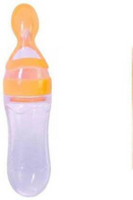 Enjoy Life Soft Plastic Food Grade Dispensing Baby Feeding Bottle - 90 ml(Yellow)