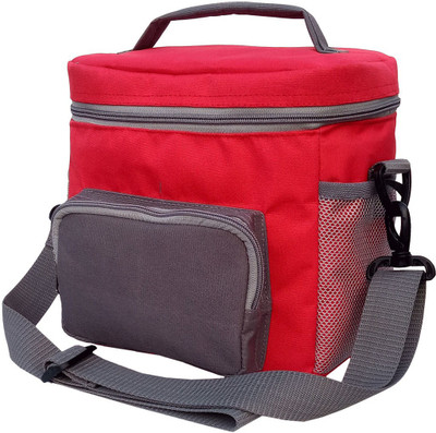Aafeen Office Use Tiffin Bag With Adjustable Shoulder Strap Waterproof Lunch Bag(Red, 5 L)