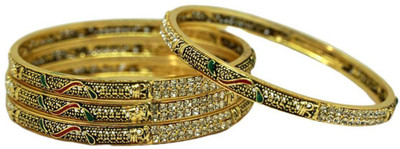 Fashionwu Alloy Bangle Set(Pack of 4)