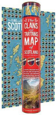 The Clans and Tartans Map of Scotland(English, Paperback, Books Waverley)