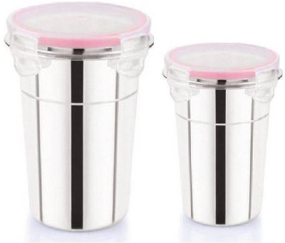Dynore 600 ml Steel Shaker(Pack of 2, Silver)