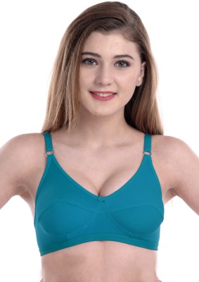 samvar by samvar Women T-Shirt Non Padded Bra(Green)