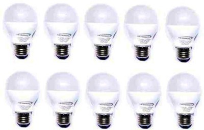 skybright 9 W Round E27 LED Bulb(White, Pack of 10)