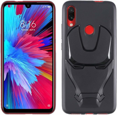 Lejaao Back Cover for Xiaomi Redmi Note 7S,Cover for Xiaomi Redmi Note 7S (Iron Man - Black)(Black, Shock Proof, Pack of: 1)