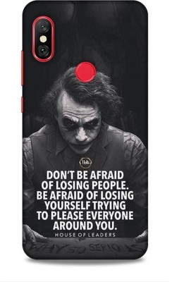 Trinetra Back Cover for Mi Redmi Note 6 Pro (Joker / Quotation)(Black, Hard Case, Pack of: 1)