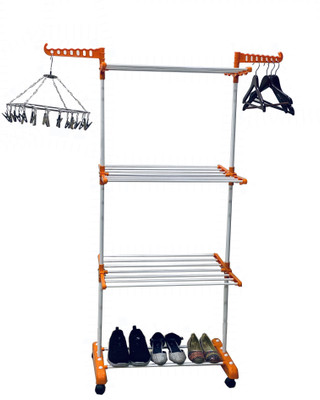 FAVOUR Steel Floor Cloth Dryer Stand O1MS-02(3 Tier)