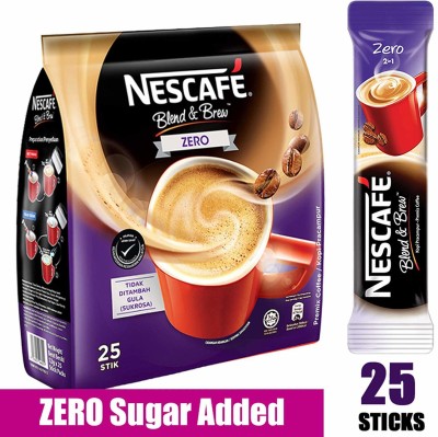 Nescafe 2 in 1 Blend & Brew 2in1 Zero 25 Stick (Imported) Instant Coffee(300 g)