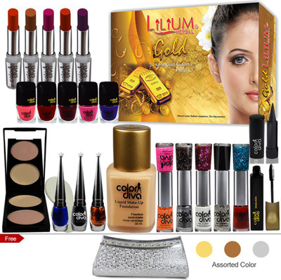 adbeni Festive Speciality Pay Less For The Best Combo Makeup-Sets of 30 GC-381C(28 Items in the set)