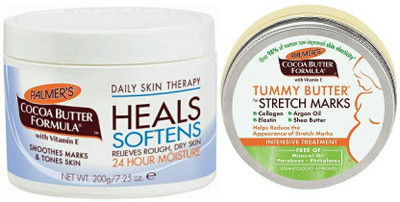 PALMER'S Daily Skin Therapy Heal Cream & Tummy Butter for Stretch Marks(2 Items in the set)