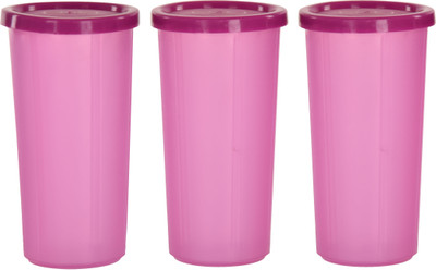 Cutting EDGE Polypropylene Grocery Container  - 350 ml(Pack of 3, Multicolor)