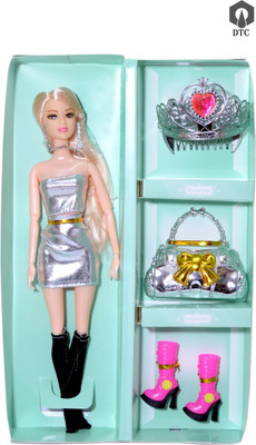 dtc Foldable Beautiful Doll With Stylish Dress(Multicolor)