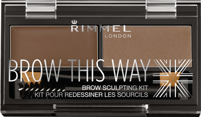 Rimmel London Brow This Way Eyebrow Sculpting Kit - Mid Brown 2.4 g(002-MEDIUM BROWN)