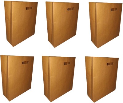 RS INTERPRISES Paper Bags Twisted Paper Handles Pack of 14 Grocery Bags(Brown)