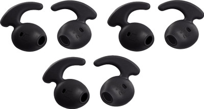 SOMETHING4U 6 pcs (3 Pair) earbuds for earphne ,ear cushion In The Ear Headphone Cushion(Pack of 6, Black)