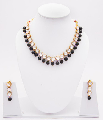 VIPY HANGER Alloy White, Black Jewellery Set(Pack of 1)