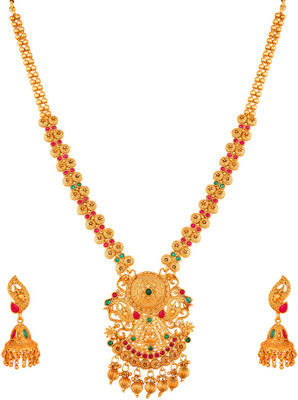 LUXOR Alloy Gold-plated Gold Jewellery Set(Pack of 1)