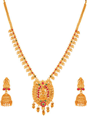 AADITA Alloy Gold-plated Multicolor Jewellery Set(Pack of 1)