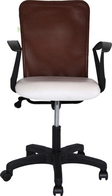 TIMBER CHEESE Leatherette Office Executive Chair(Brown)