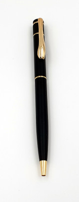 Maskey Brass Made with Gold Parts Matt Black Regular Designer Ball Pen(Ink Color - Blue)