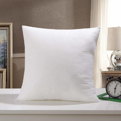 RACCOON Microfibre Solid Cushion Pack of 1(White)