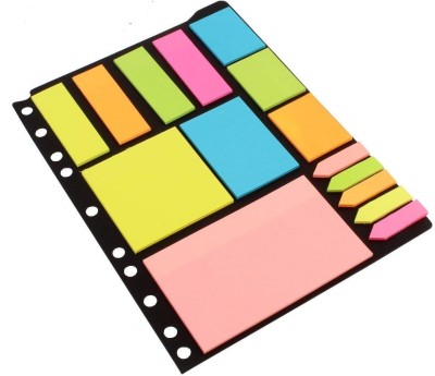 FRKB file sticky notes 25 Sheets regular, 5 Colors(Set Of 1, yello, Pink, Blue, Orange, Green)