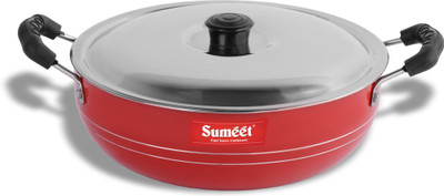 Sumeet Non Stick 2.6mm Thick Kadha i With Lid -1.5Ltr Capacity - 20cm Dia Kadhai 20 cm diameter with Lid 1.5 L capacity(Aluminium, Non-stick)