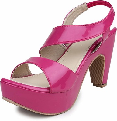 DIGNITY Women Heels(Pink , 4)