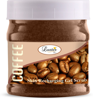 Luster Coffee Face & Body Gel Scrub, Smooth & soft Skin, Deep Exfoliation Scrub(500 ml)