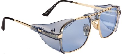 ROZZETTA CRAFT Retro Square Sunglasses(For Men & Women, Blue)