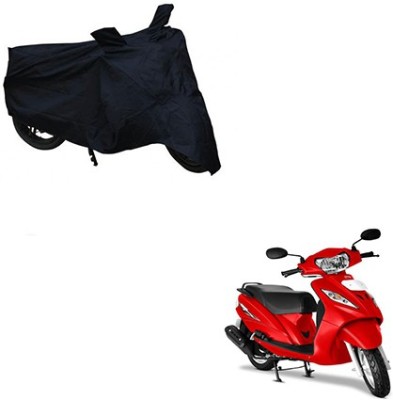 THE REAL ARV Two Wheeler Cover for TVS(Wego, Black)