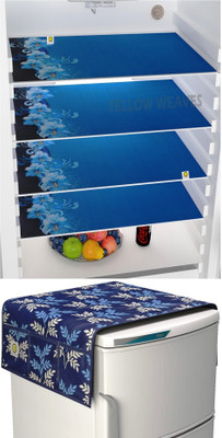 YELLOW WEAVES Fridge Mat(Width: 100 cm, BlUE)