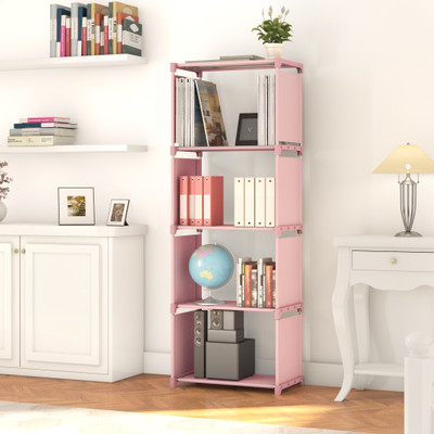 Flipkart Perfect Homes Studio Metal Open Book Shelf (Finish Color - Pink, DIY(Do-It-Yourself))