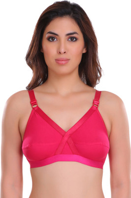 Arousy by Arousy Women Minimizer Non Padded Bra(Pink)