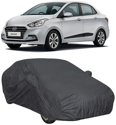 SA GROUP Car Cover For Hyundai Xcent (With Mirror Pockets)(Grey)