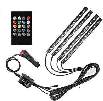 autofier Atmosphere led light Car Fancy Lights(Black)
