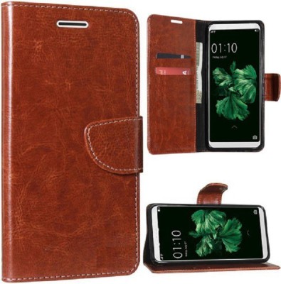 Fresca Flip Cover for Samsung Galaxy J7 Prime(Brown, Dual Protection, Pack of: 1)