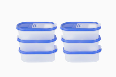 Cutting EDGE Plastic Grocery Container  - 525 ml(Pack of 6, Blue)