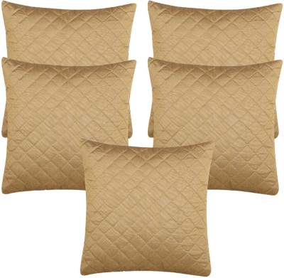 Orchid Silk Cushions Cover(Pack of 5, 40 cm*40 cm, Brown)