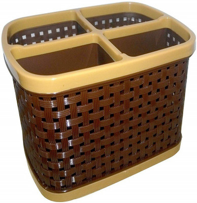 DARSHANAM WORLD Empty Cutlery Box Case(Yellow  Holds 9 Pieces)