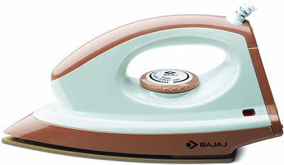 BAJAJ Majesty Canvas Brown 1000 Watts Dry Iron WHITE BROWN 1000 W Dry Iron (Multicolor)