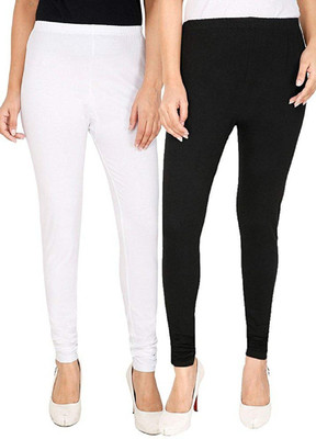 RAMYA COLLECTION Footed  Ethnic Wear Legging(White, Solid)