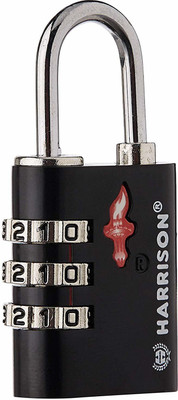 Harrison Iron Luggage Padlock Padlock(Black)