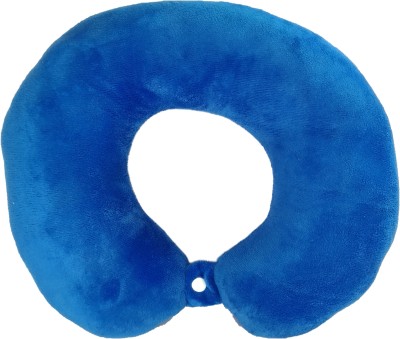 Deepashri Micro Fiber Neck Rest Unicorn Solid Design Pillow for Kids (Blue ) Neck Pillow(Blue)