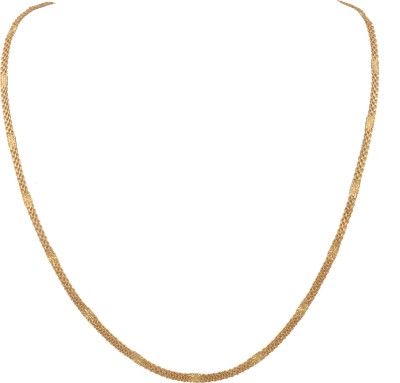 KRIMO Stylish Golden Chain Fashionable Round Fisher Gold Plated Chain Brass Chain Gold-plated Plated Brass Chain-10050 Gold-plated Plated Metal Chain
